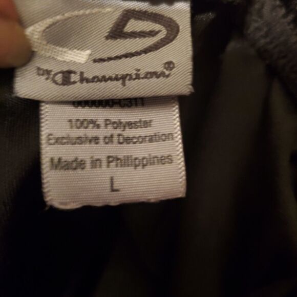 Champion Black Polyester Basketball Shorts Size Large - Picture 3 of 8